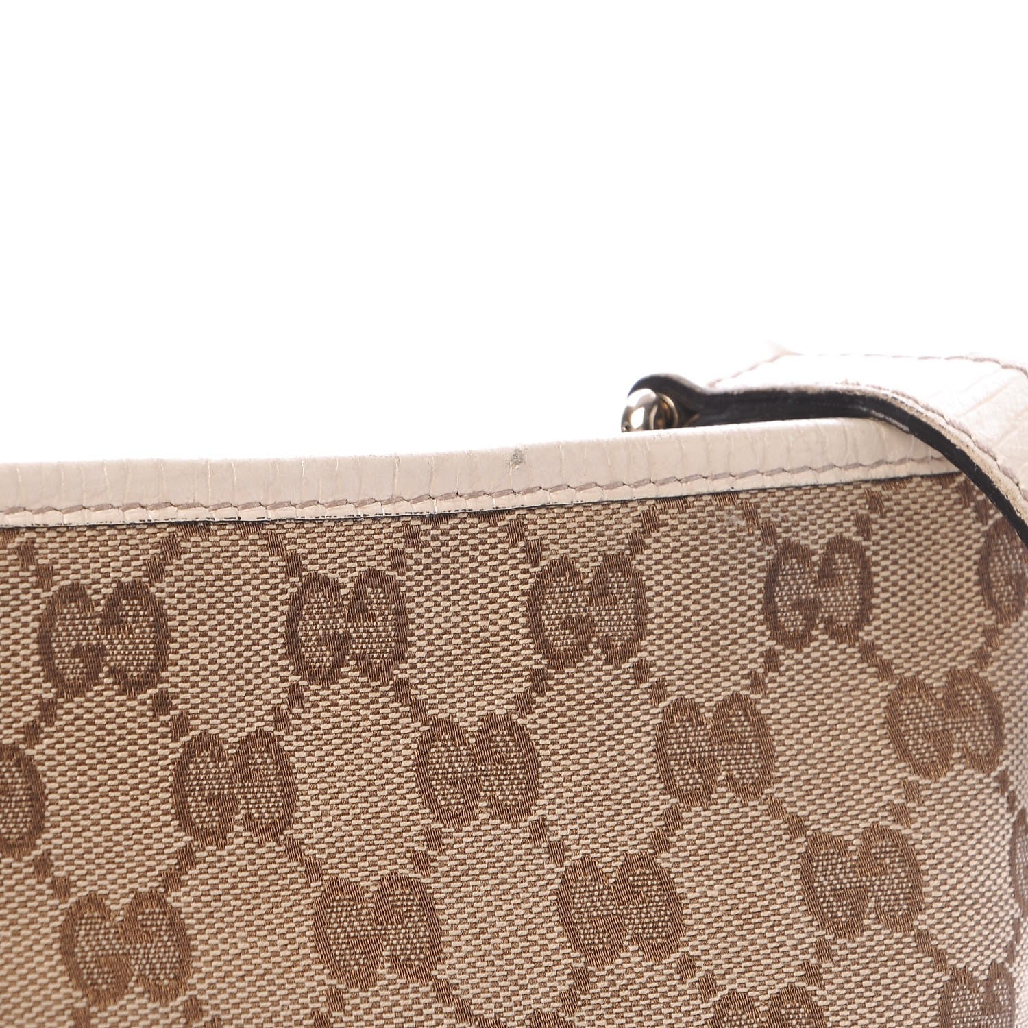 Gucci Monogram Web Jolicoeur Charms Messenger White 12 of 13