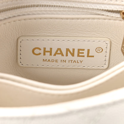 Chanel Caviar Quilted Extra Mini Coco Handle Flap White 6 of 11