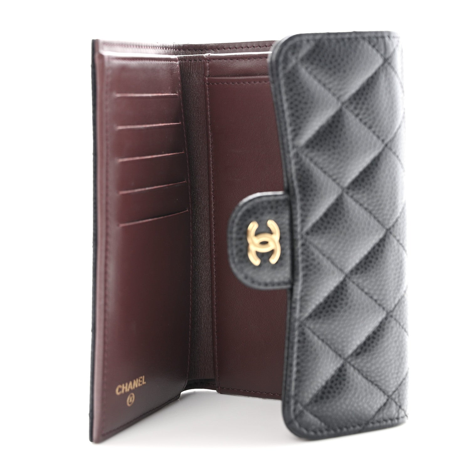 Chanel Caviar Quilted Medium Flap Wallet Black 5 of 8