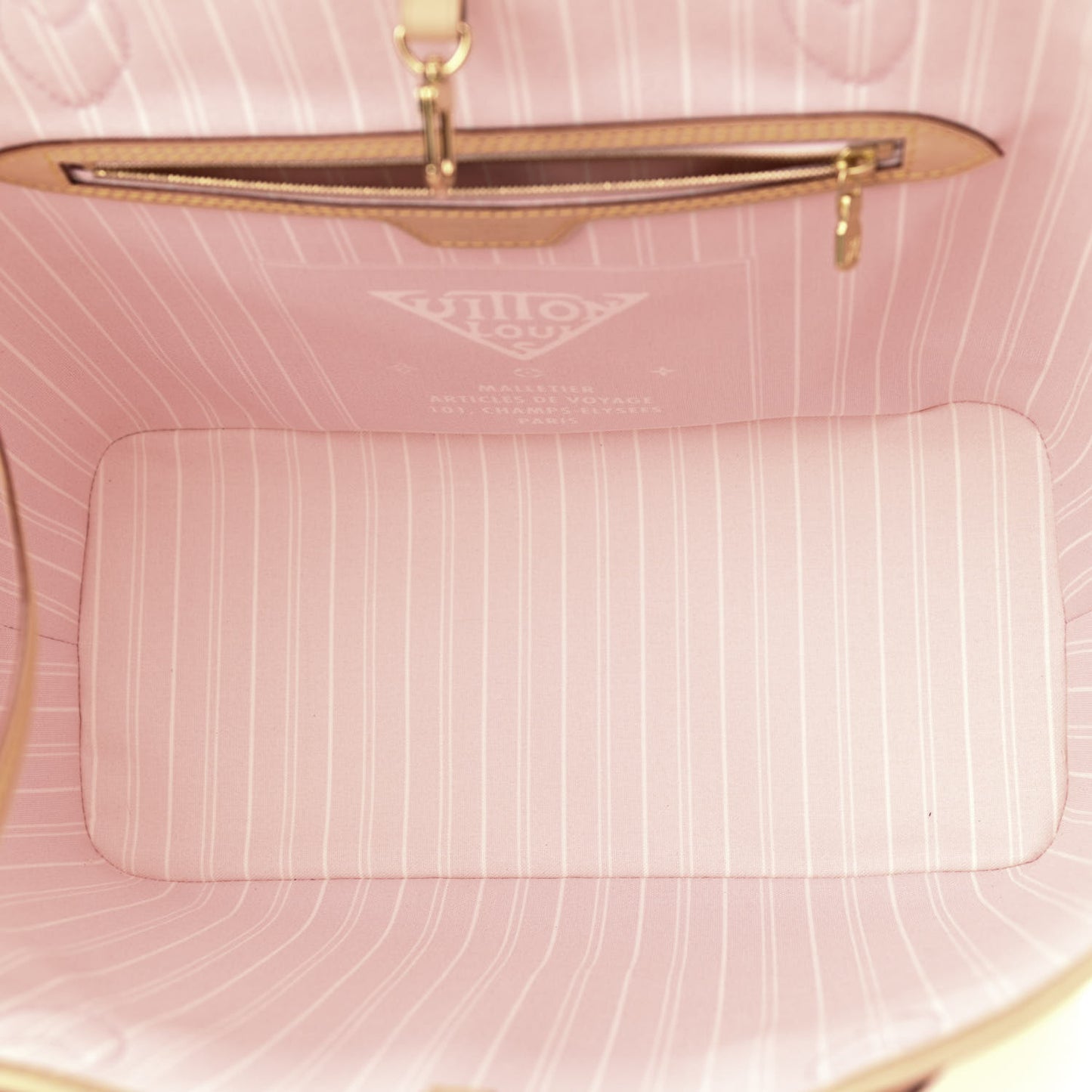Monogram Giant By The Pool Neverfull MM Light Pink