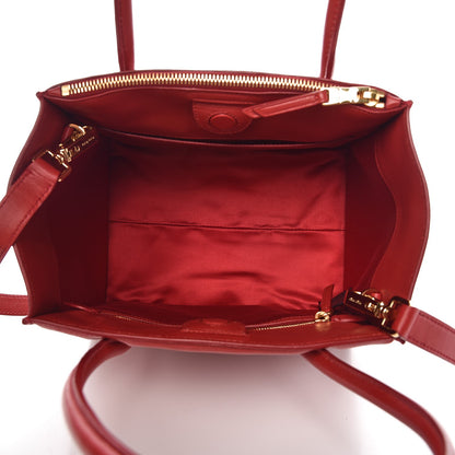 Miu Miu Nappa Matelasse Biker Tote Fuoco 5 of 12