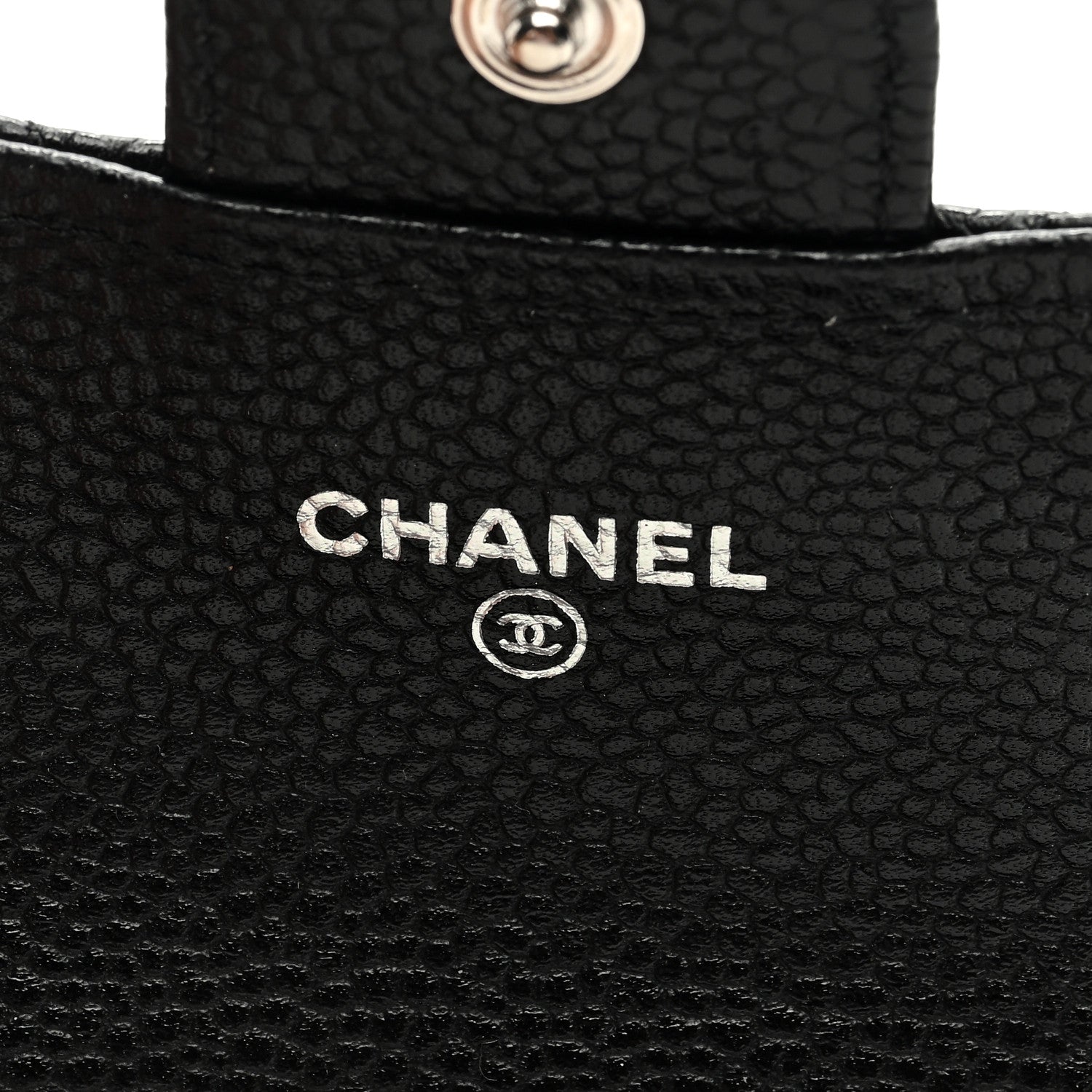 Chanel Caviar Quilted Flap Card Holder Wallet Black 6 of 7