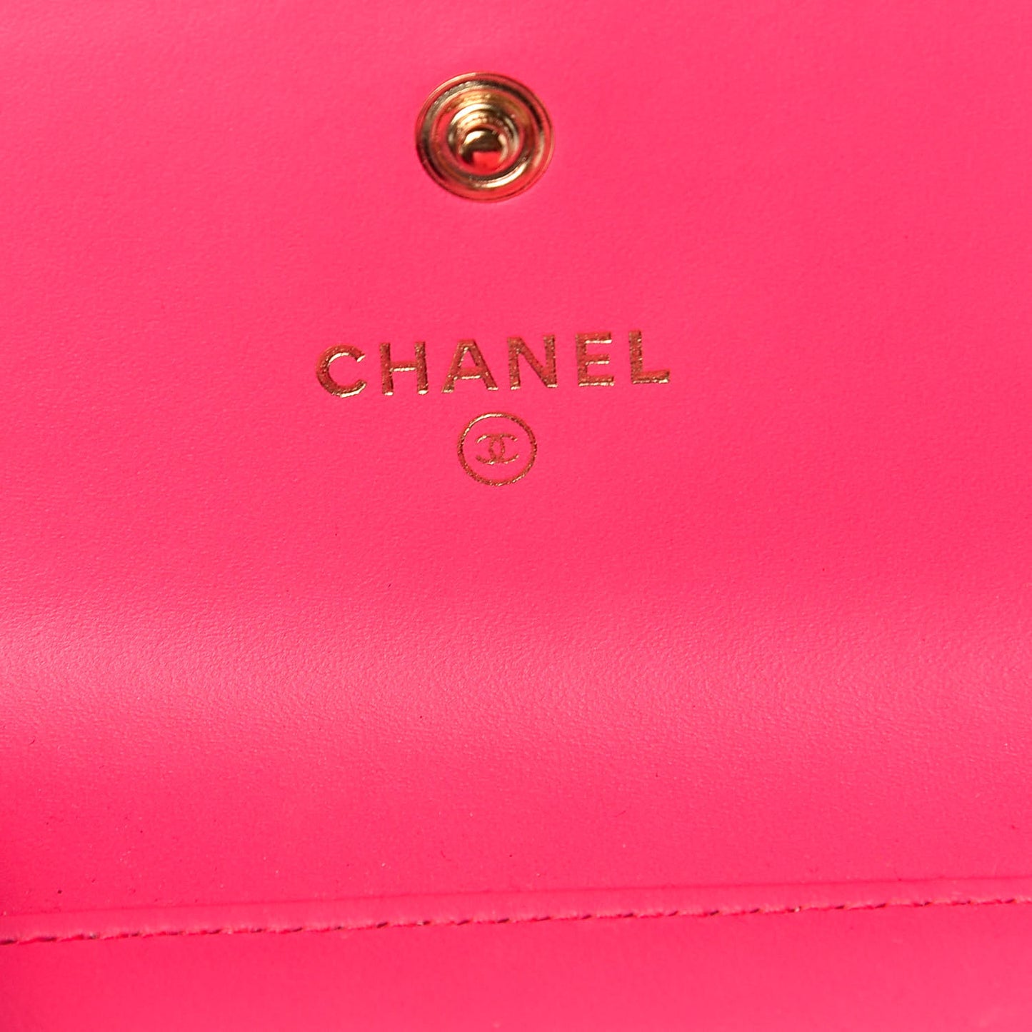 Patent Quilted Compact Boy Wallet Pink