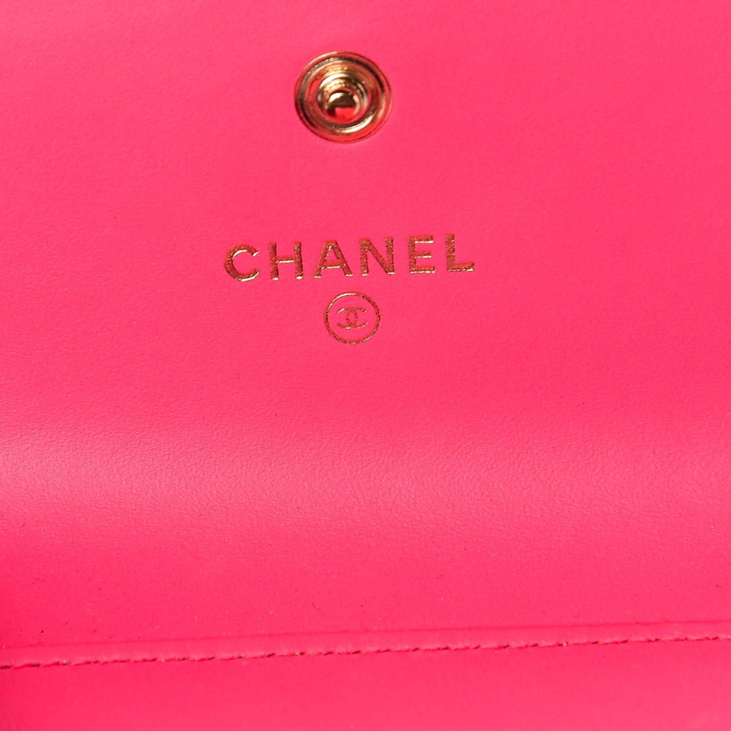 Chanel Patent Quilted Compact Boy Wallet Pink 6 of 9