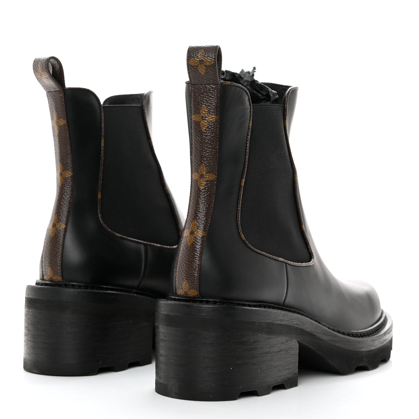 Calfskin Monogram Beaubourg Ankle Boots 39.5 Black