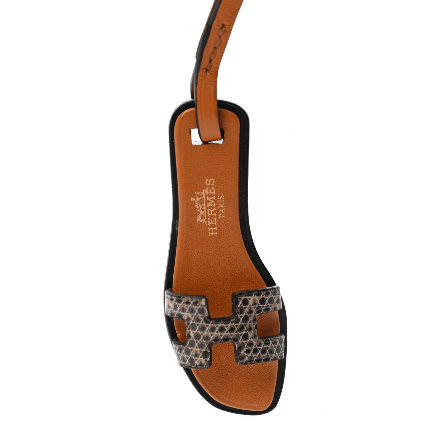 Lizard Butler Calfskin Hunter Oran Nano Bag Charm Naturale Sable