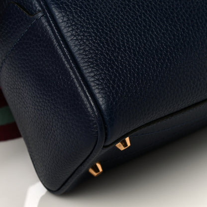 Marc Jacobs Pebbled Calfskin Gotham Bauletto Satchel Blue 5 of 12