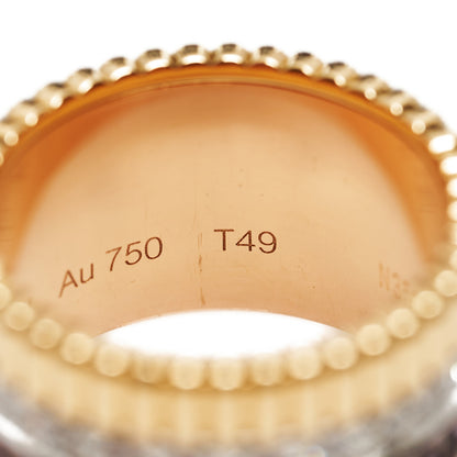 Boucheron 18K Pink Yellow White Gold Diamond PVD Large Quatre Classique Ring 49 4.75 6 of 8