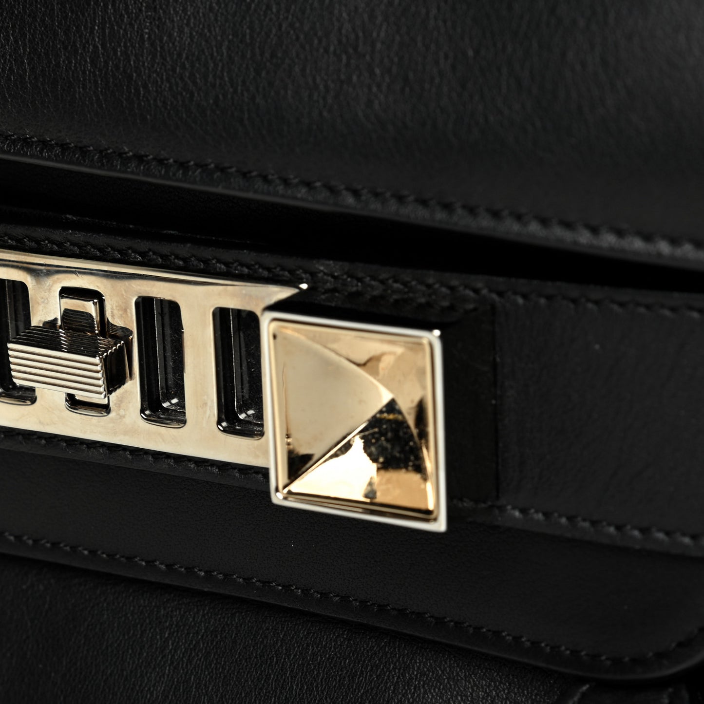 Calfskin PS11 Classic Shoulder Bag Black