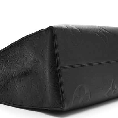 Louis Vuitton Empreinte Monogram Giant Onthego GM Black Black 9 of 10
