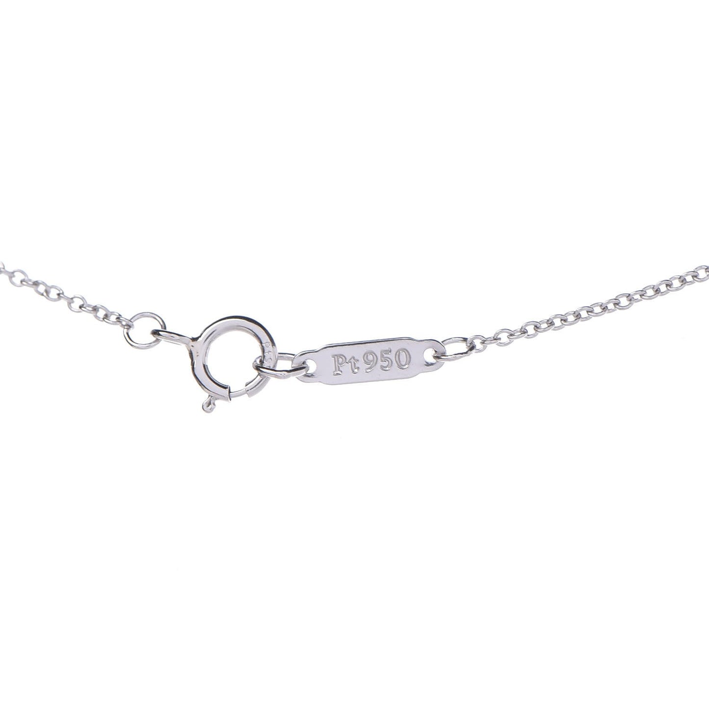 Platinum Diamond Small Cross Pendant Necklace