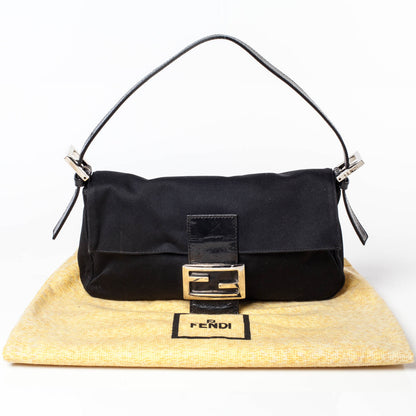 Fendi Canvas Baguette Black 12 of 12