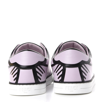 Fendi X JOSHUA VIDES Nappa Rockoclick Slip On Sneakers 38 Pink Xiloph White Black 7 of 11