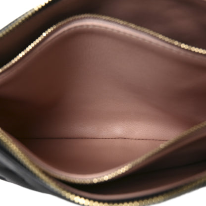 Louis Vuitton Lambskin Embossed Monogram Coussin PM Black 5 of 9