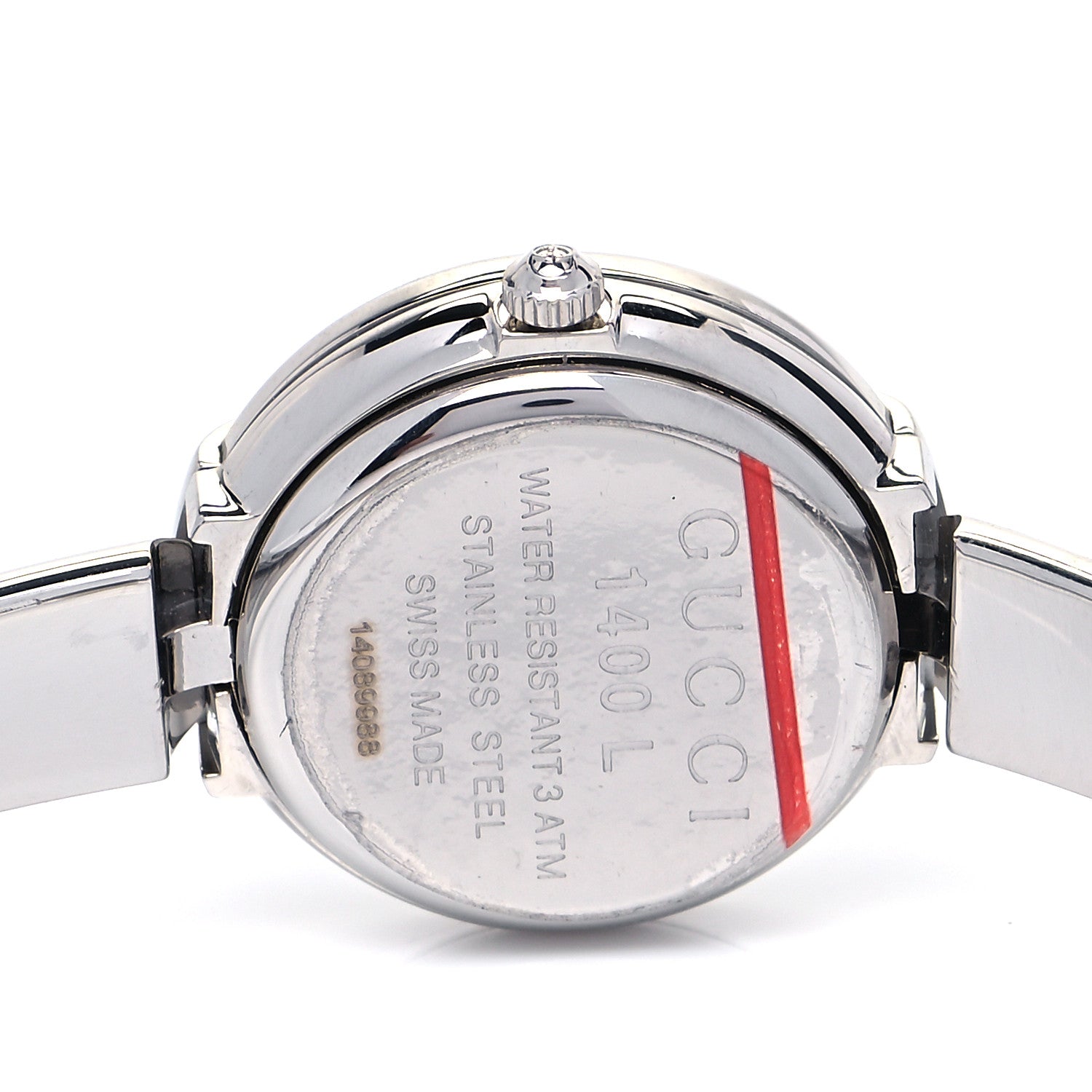 Gucci Stainless Steel Pink Mother of Pearl 25mm 1400L Quartz Watch 8 of 8