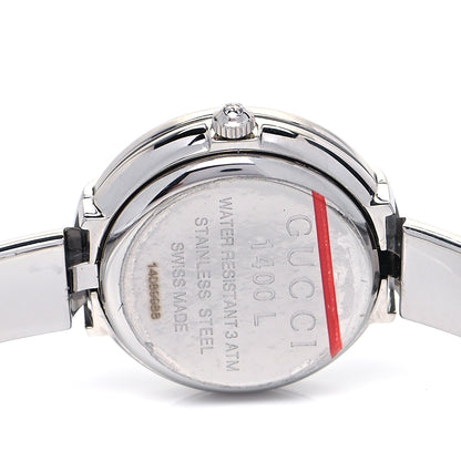Gucci Stainless Steel Pink Mother of Pearl 25mm 1400L Quartz Watch 8 of 8