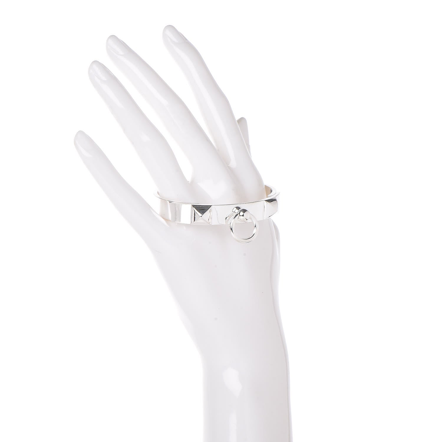 Hermes Sterling Silver PM Collier De Chien Bracelet SH 2 of 4