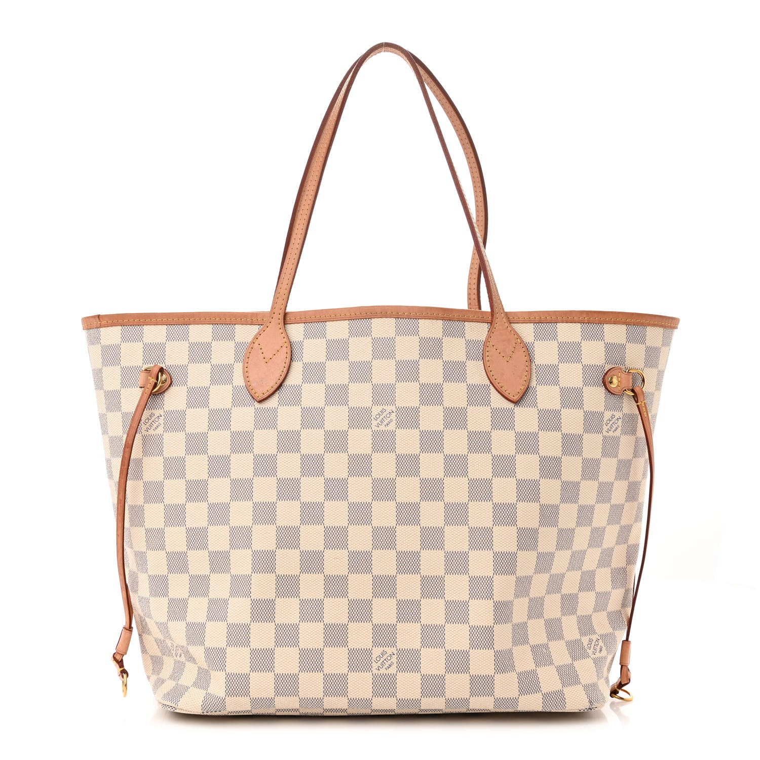Louis Vuitton Damier Azur Neo Neverfull MM Rose Ballerine 3 of 16