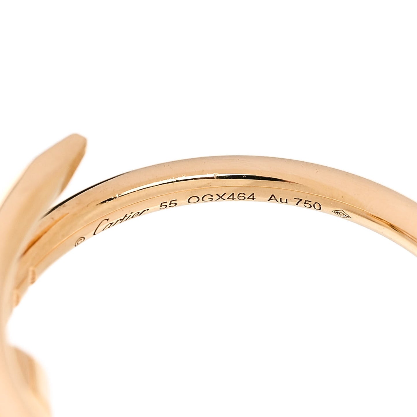 18K Yellow Gold Small Juste Un Clou Ring 55 7.25