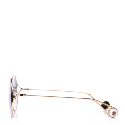 Gucci Round Pearl Tip Sunglasses GG0253S Gold 3 of 6