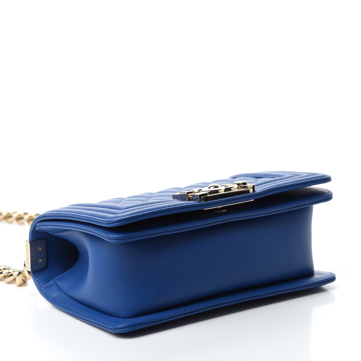 Chanel Calfskin Quilted Small Boy Flap Blue 4 of 9