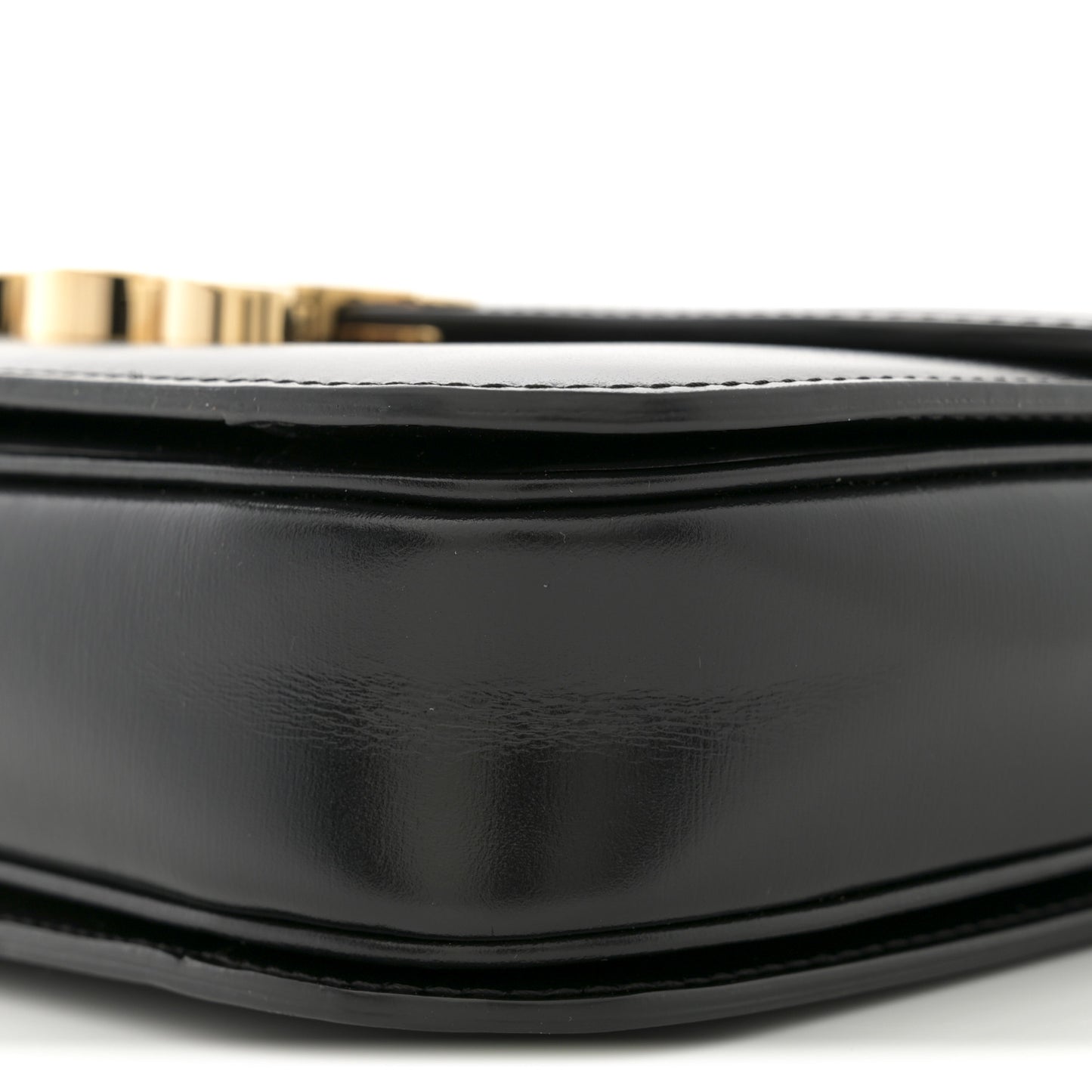 Shiny Calfskin Medium Triomphe Black