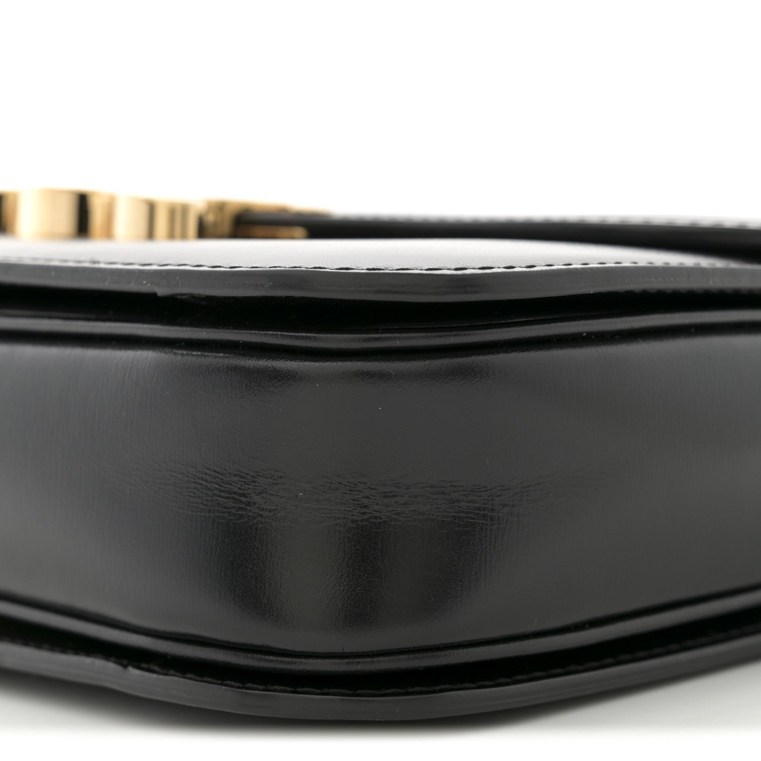 Celine Shiny Calfskin Medium Triomphe Black 9 of 11