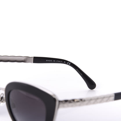 Chanel Cat Eye Quilted Sunglasses 5388 Black 5 of 9