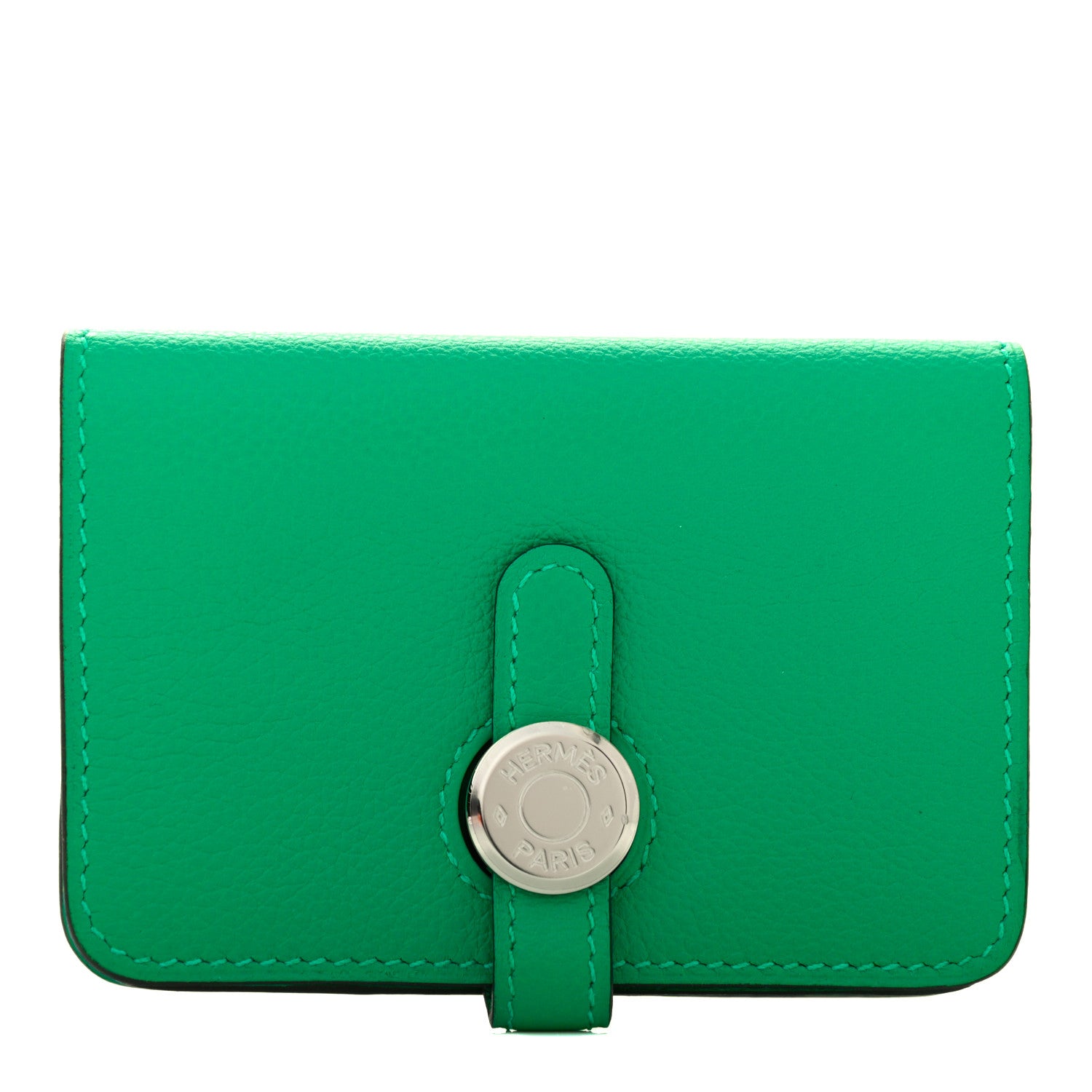 Hermes Togo Dogon Card Case Vert Vertigo 1 of 7