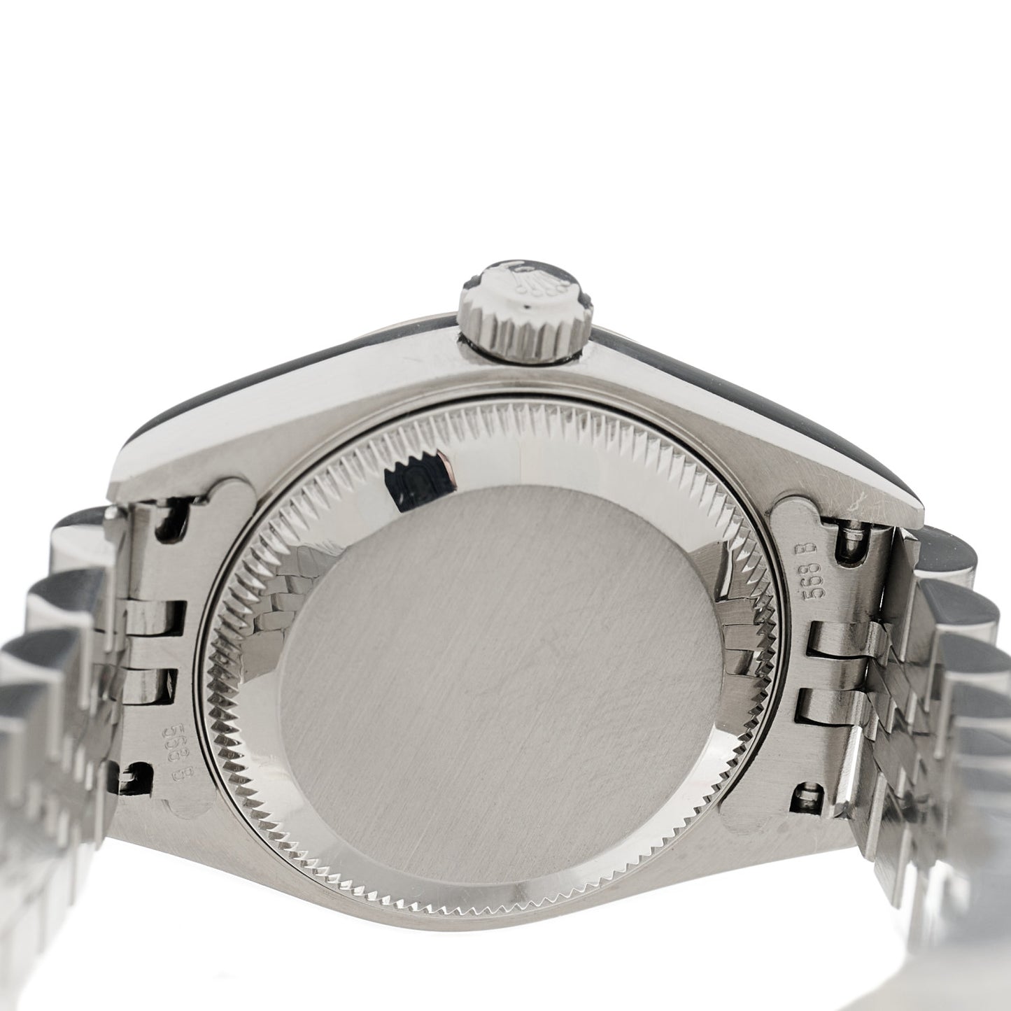 Stainless Steel 18K White Gold 26mm Oyster Perpetual Datejust Watch Black 79174
