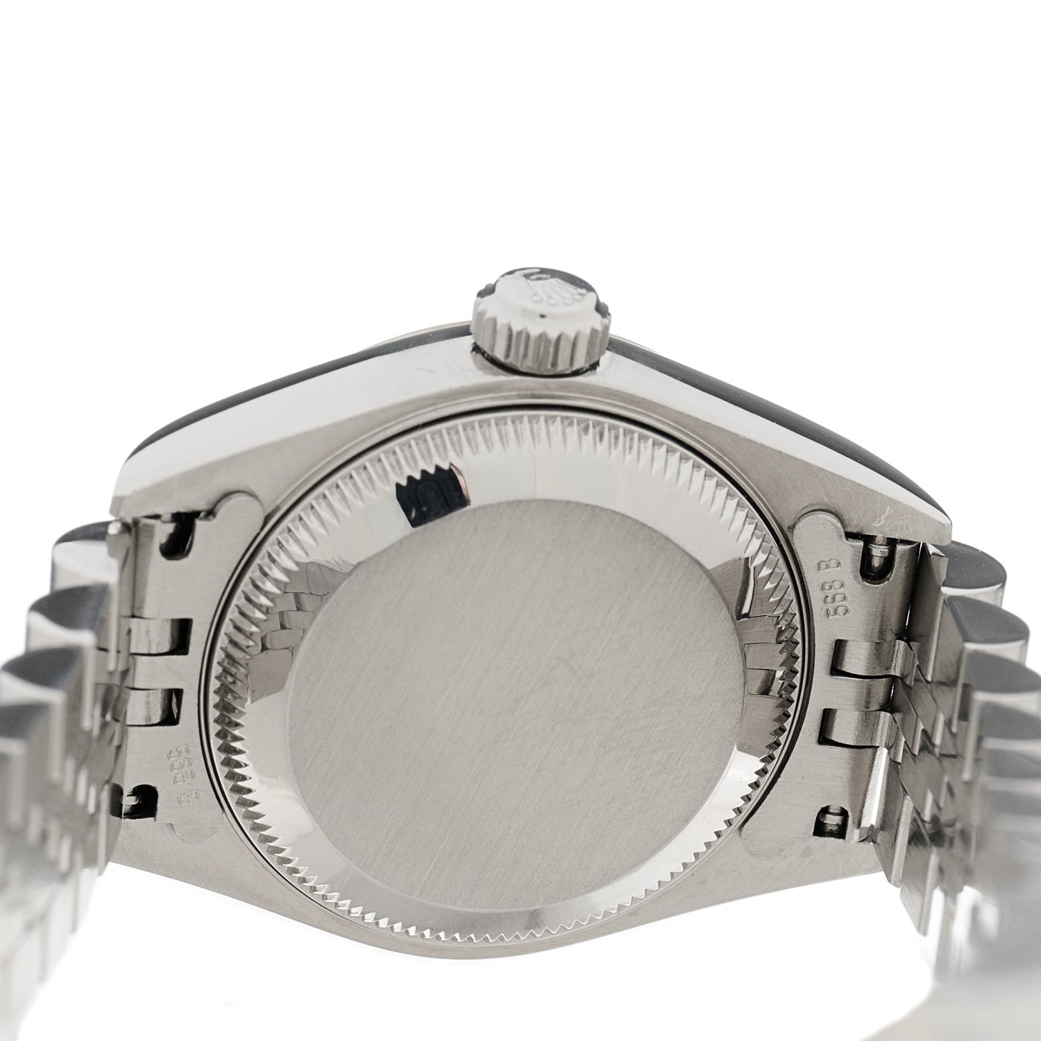 Rolex Stainless Steel 18K White Gold 26mm Oyster Perpetual Datejust Watch Black 79174 4 of 4