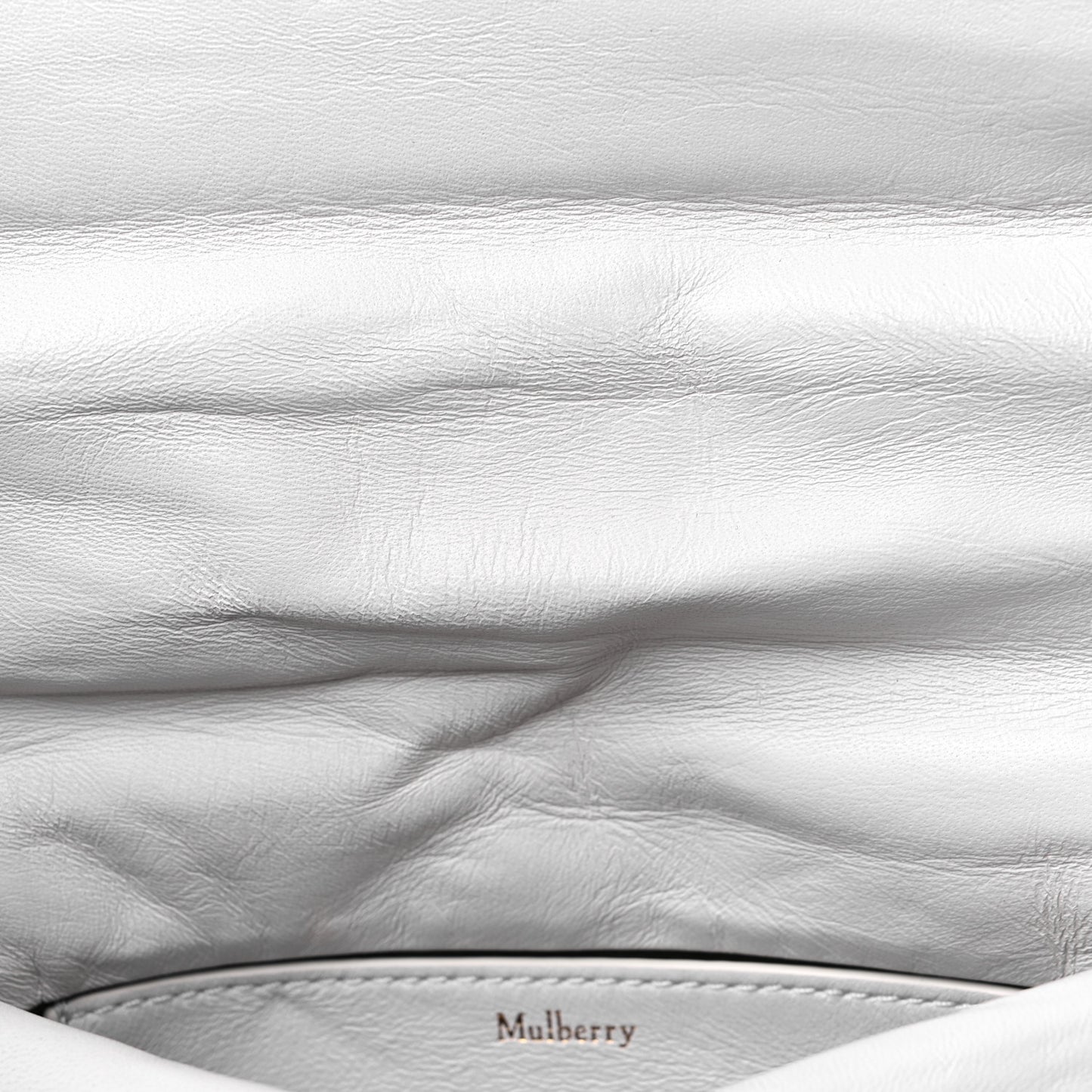 Nappa Pillow Quilted Little Softie Bag White