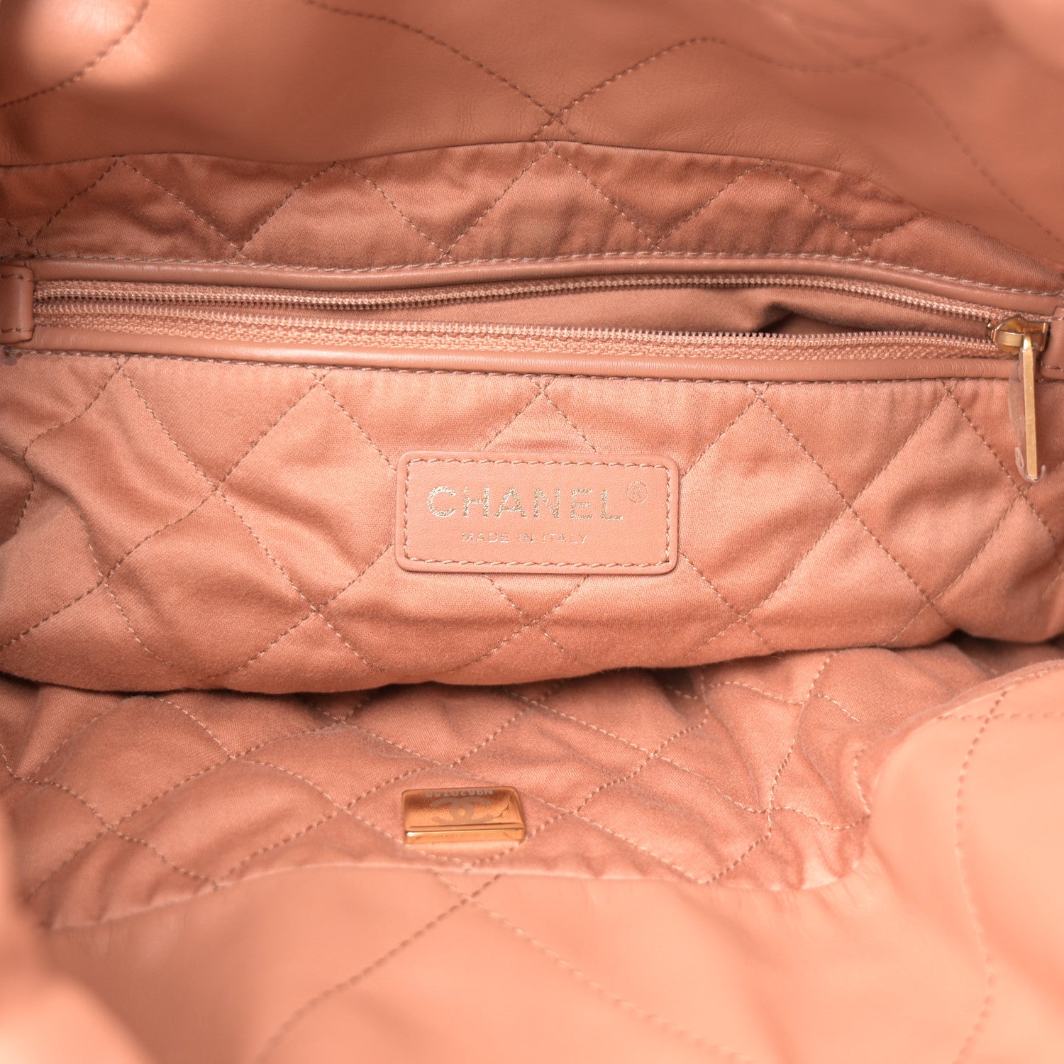 Chanel Shiny Calfskin Quilted Chanel 22 Brown 7 of 11