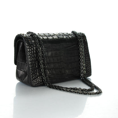 Chanel Beaded Alligator 2.55 Reissue 225 Flap So Black 3 of 9