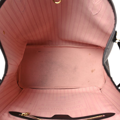 Louis Vuitton Damier Ebene Neo Neverfull MM Rose Ballerine 6 of 10