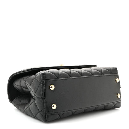 Chanel Caviar Quilted Mini Coco Handle Flap Black 4 of 10