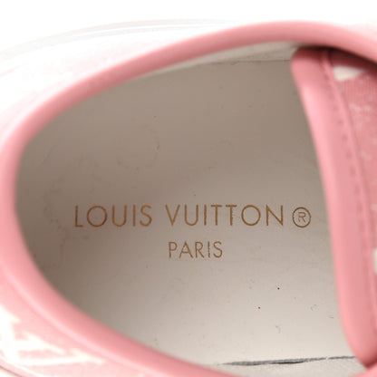 Louis Vuitton Denim Monogram Squad Sneakers 36 Pink 6 of 10