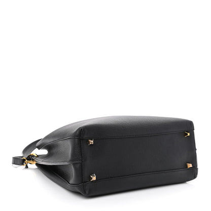MCM Grained Calfskin Large Milla Hobo Black 4 of 9