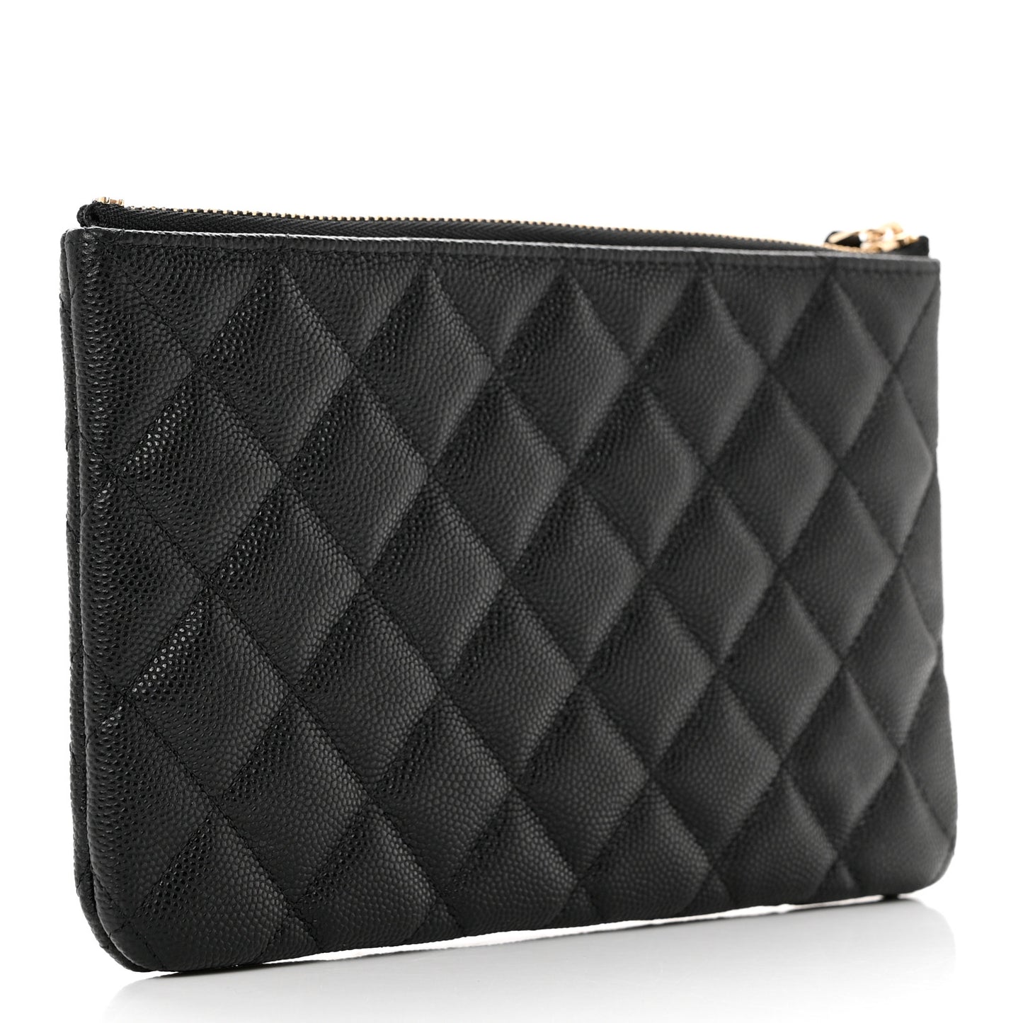Caviar Quilted Coco Candy Small Cosmetic Case Black