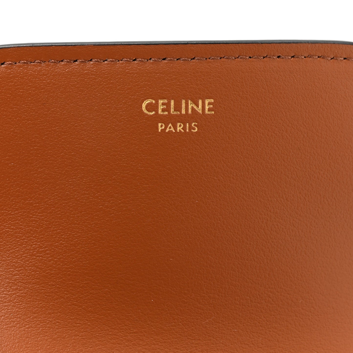 Triomphe Canvas Business Card Holder Tan