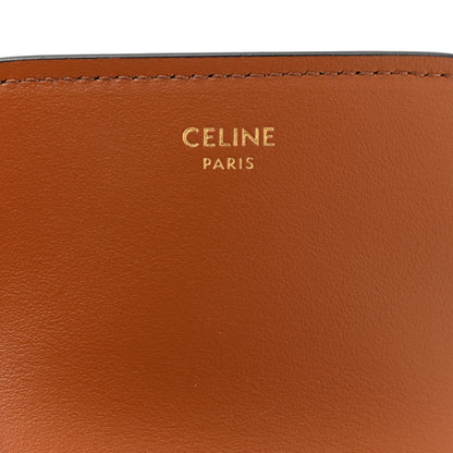 Celine Triomphe Canvas Business Card Holder Tan 6 of 8