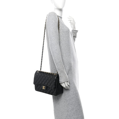 Chanel Lambskin Quilted Jumbo Double Flap Black 2 of 11