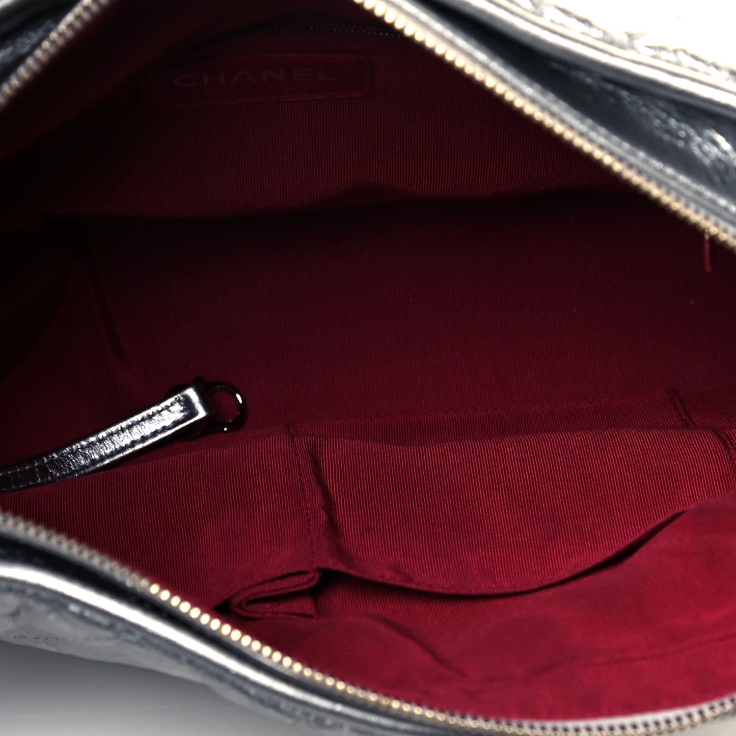 Metallic Lambskin Calfskin Quilted Medium Gabrielle Hobo Silver