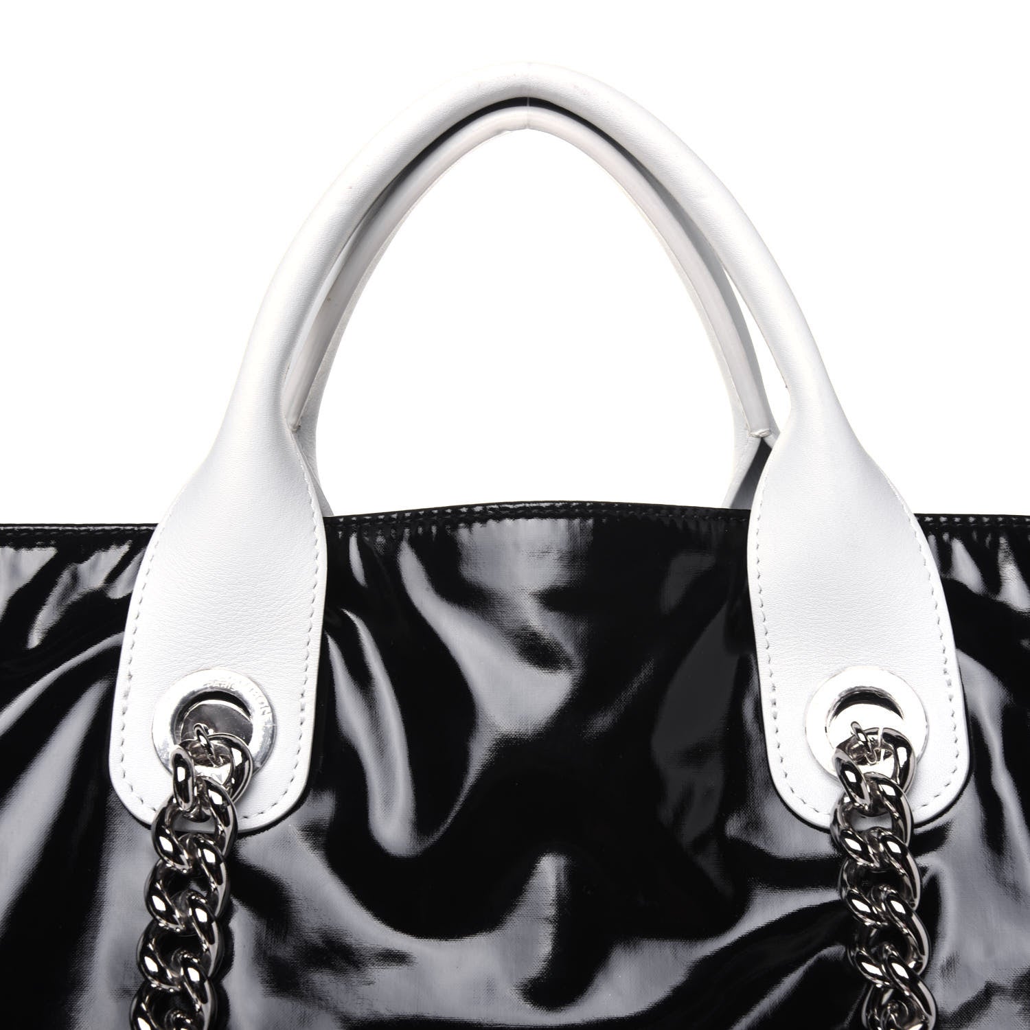 Chanel Vinyl Large La Pausa Bay Shopping Bag Black 24 of 25