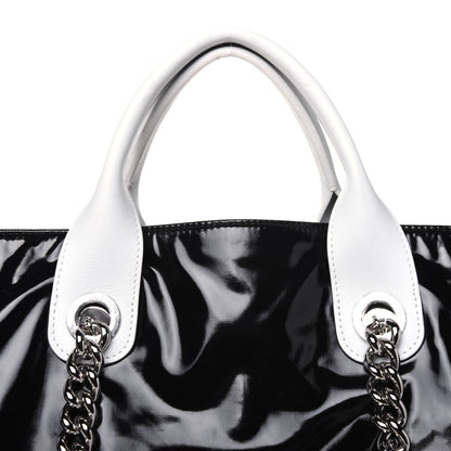 Chanel Vinyl Large La Pausa Bay Shopping Bag Black 24 of 25