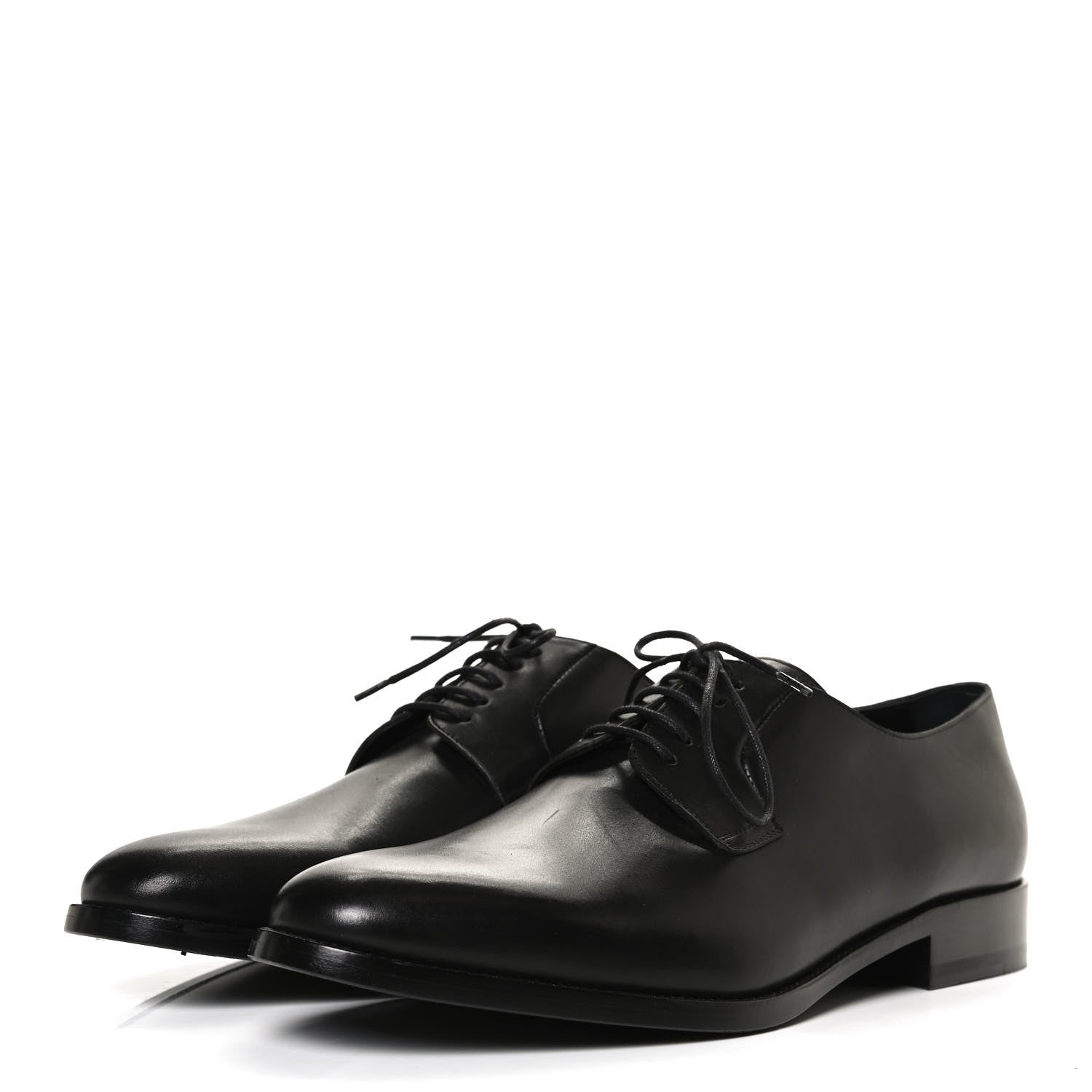 Saint Laurent Calfskin Mens Simon Derby Lace Up Shoes 41.5 Black 2 of 10
