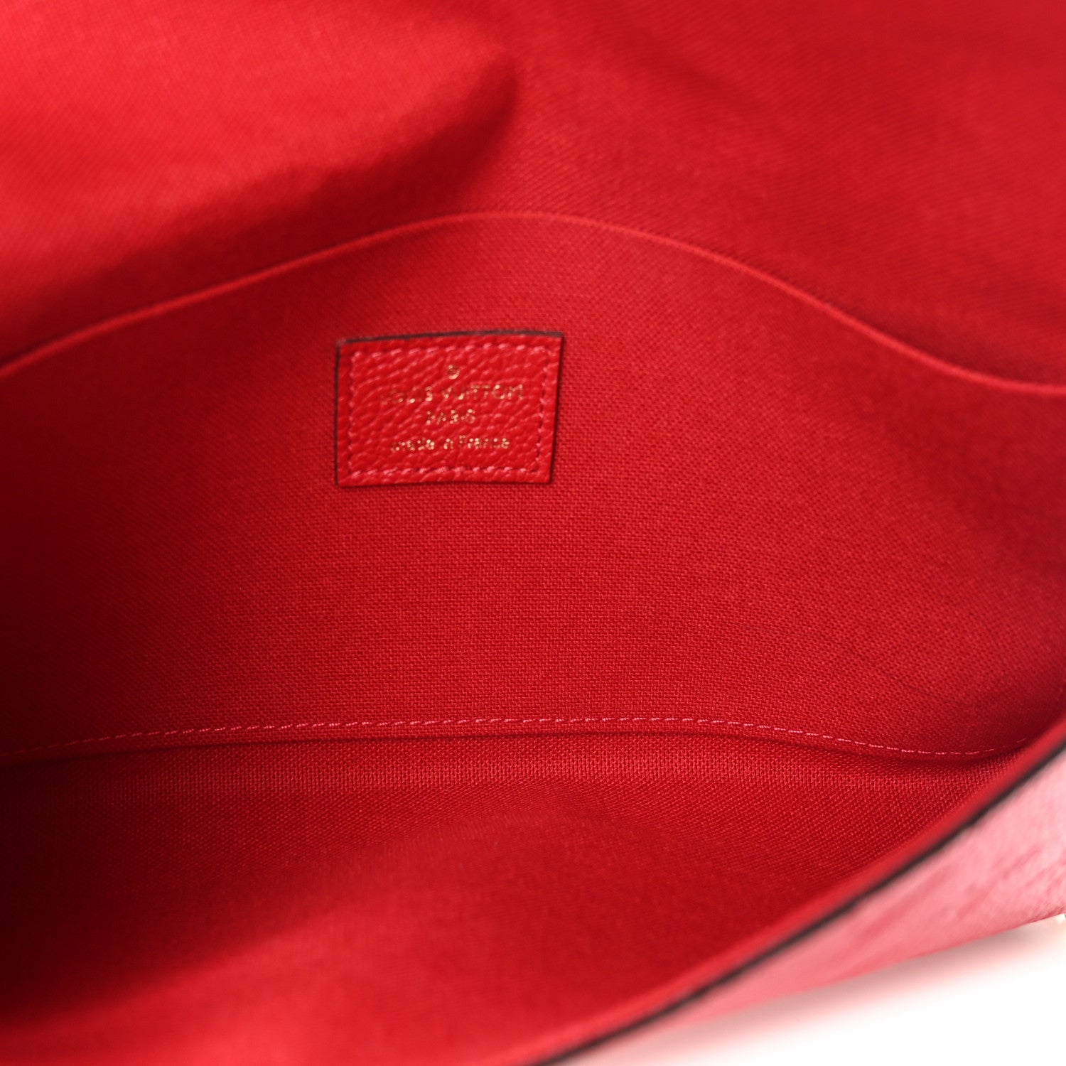 Louis Vuitton Empreinte Pochette Felicie Chain Wallet Scarlet 5 of 9