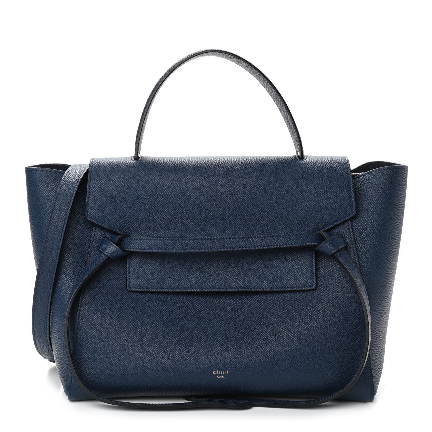 Celine Grained Calfskin Mini Belt Bag Deepsea 1 of 10