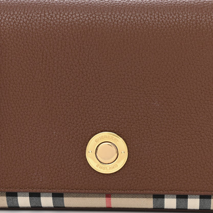 Burberry Calfskin Mini Vintage Check Note Bag Tan 10 of 12