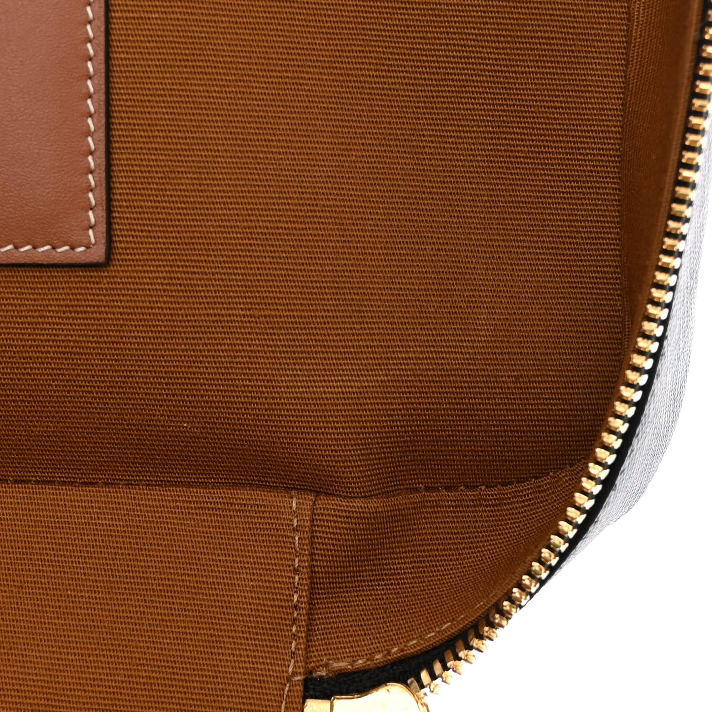 Triomphe Canvas Calfskin Vanity Case Tan
